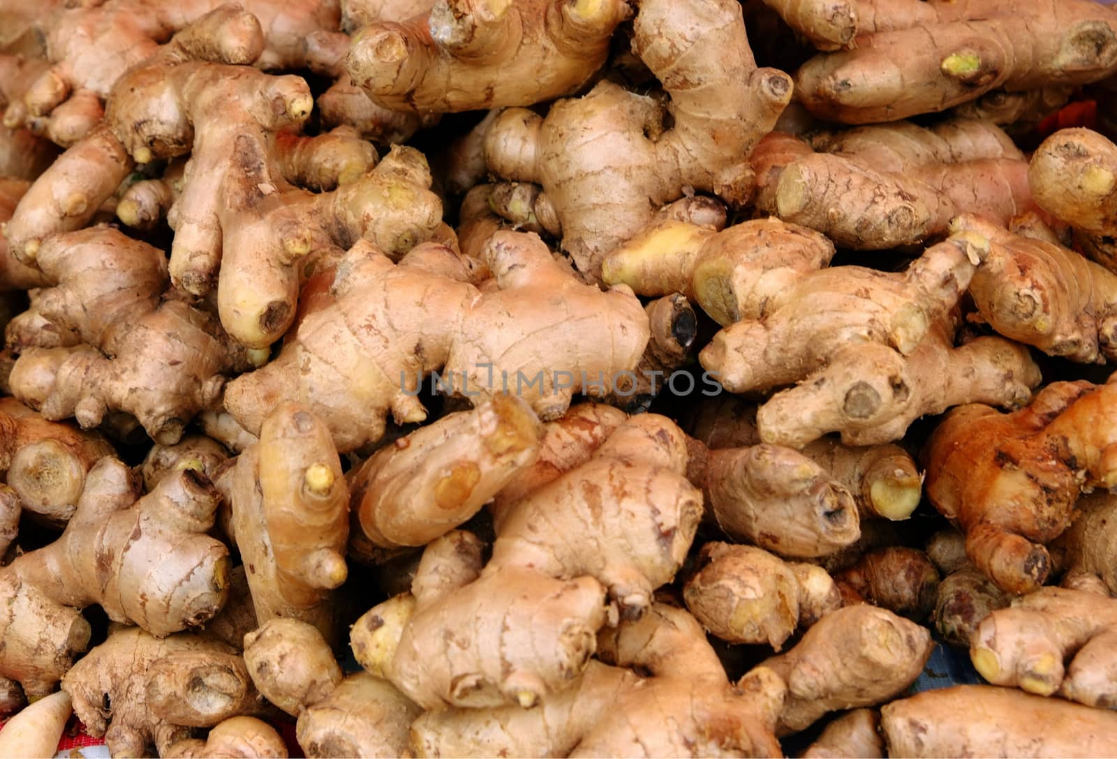heap of ginger root