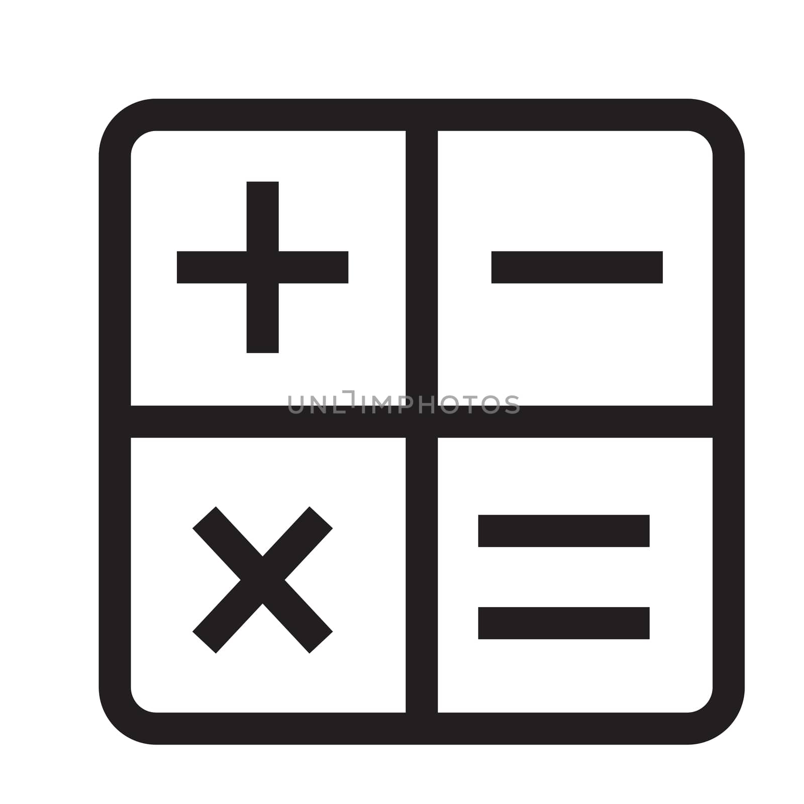 calculator icon on white background. flat style. calculator icon for your web site design, logo, app, UI. calculator symbol. calculator sign. 

