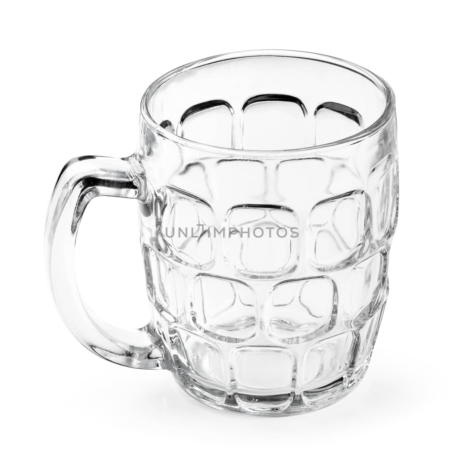 Cocktail glass. Empty beer mug isolated on a white background by kaiskynet
