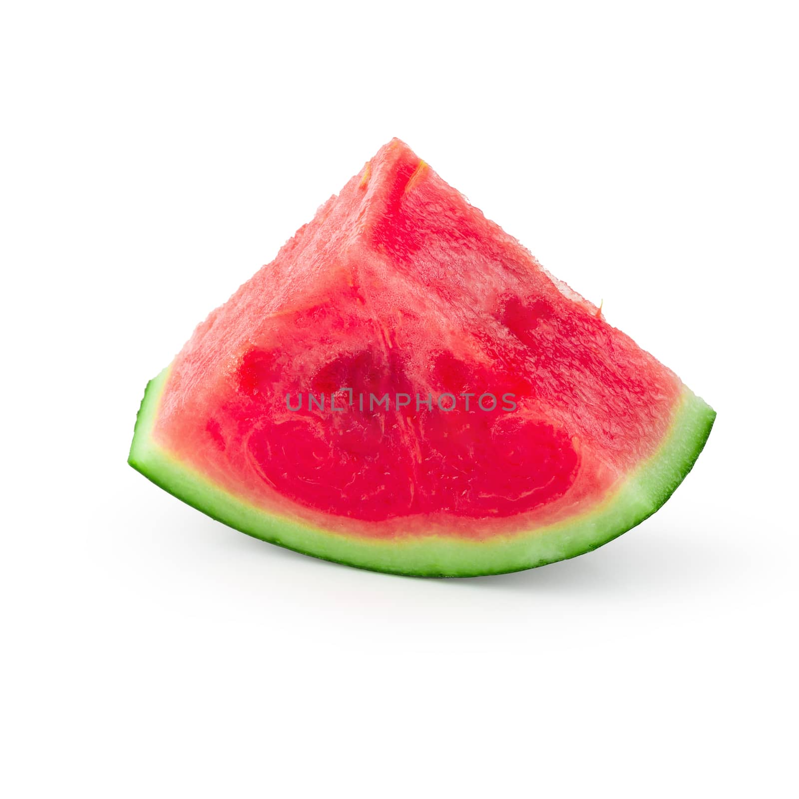 Sliced of watermelon isolated on a white background.
