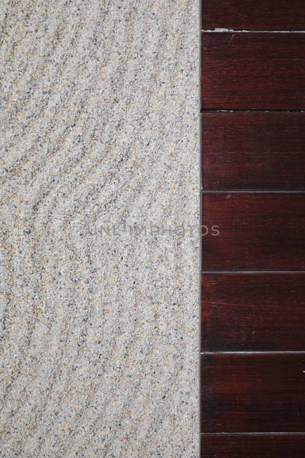 japanese zen stones garden with wood space background