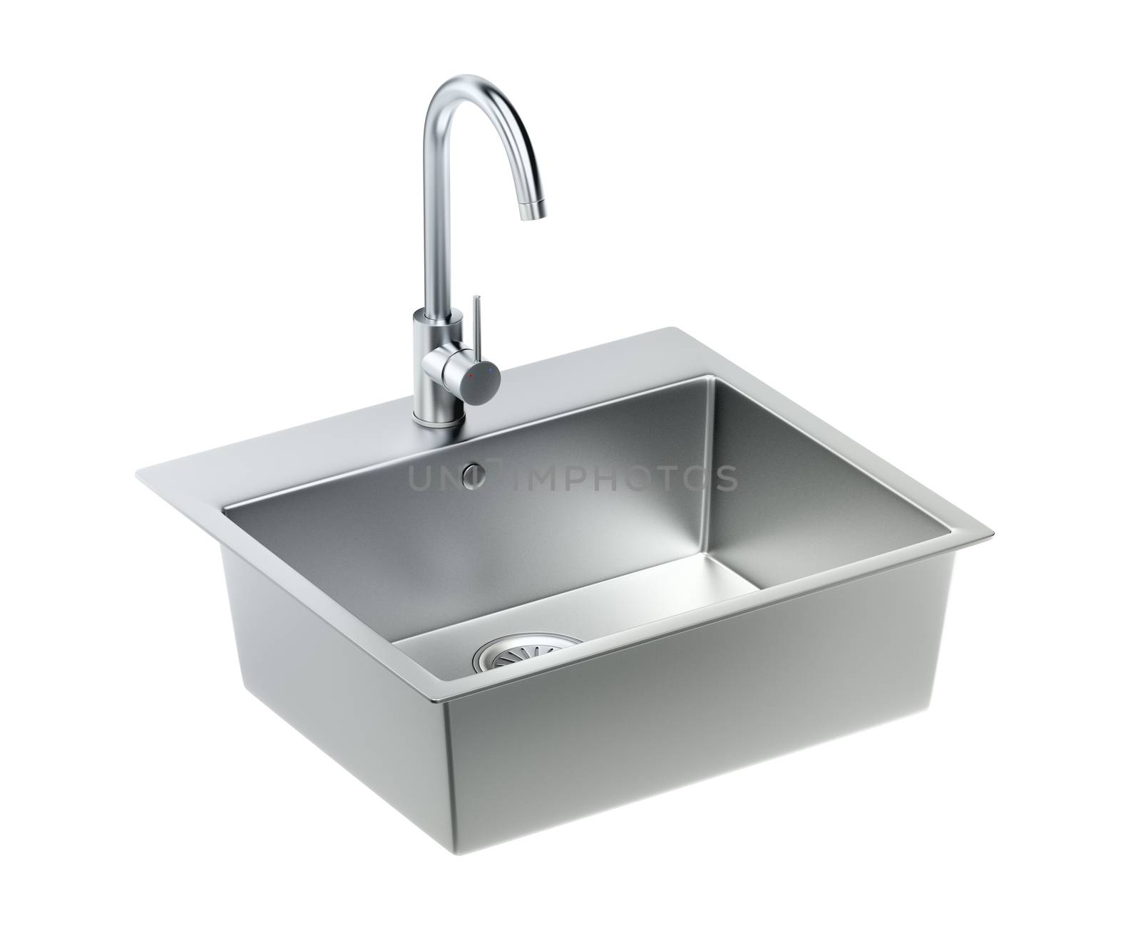 Silver sink and faucet by magraphics