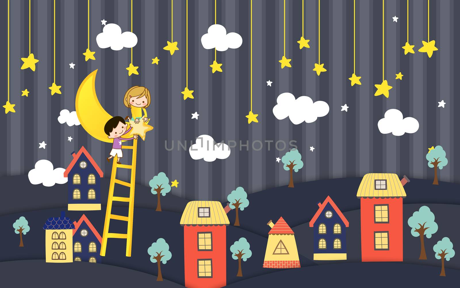 kids wallpaper decoration for wall by ipinsadja