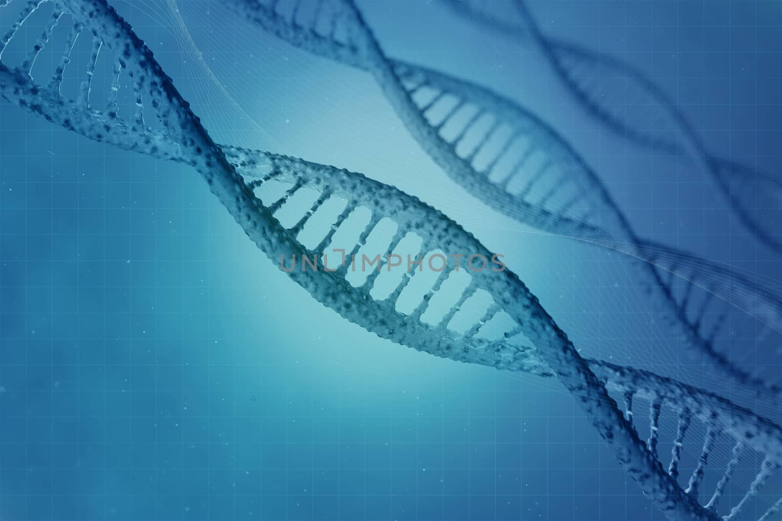 digital illustration DNA background by Vitstudio