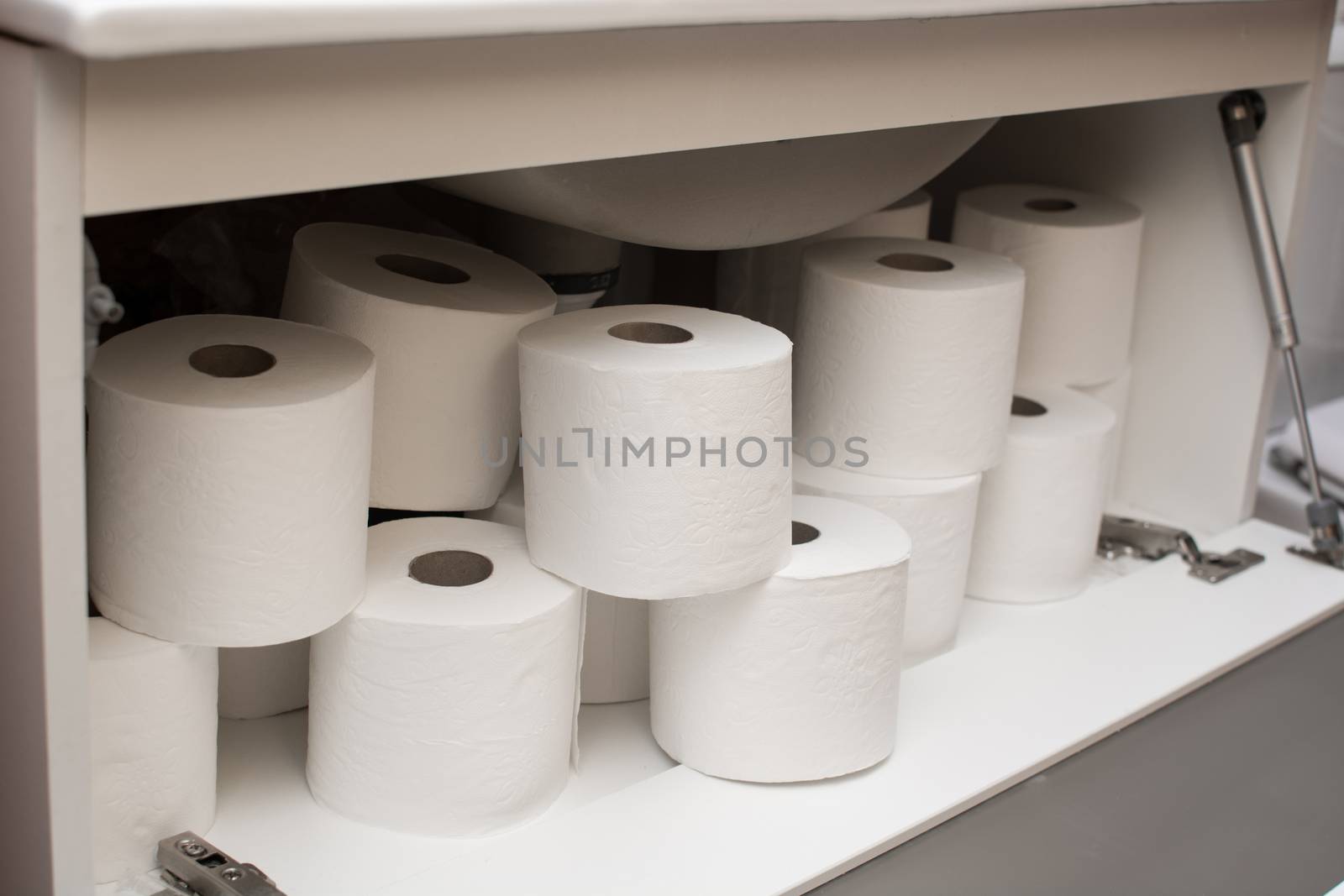 Paper rolls in bathroom furniture by chandlervid85