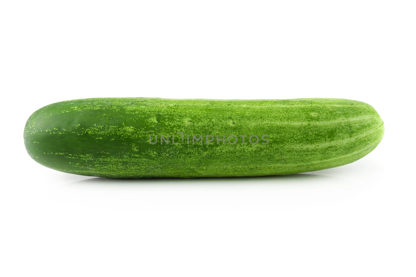 Fresh Green Cucumber isolated on white background