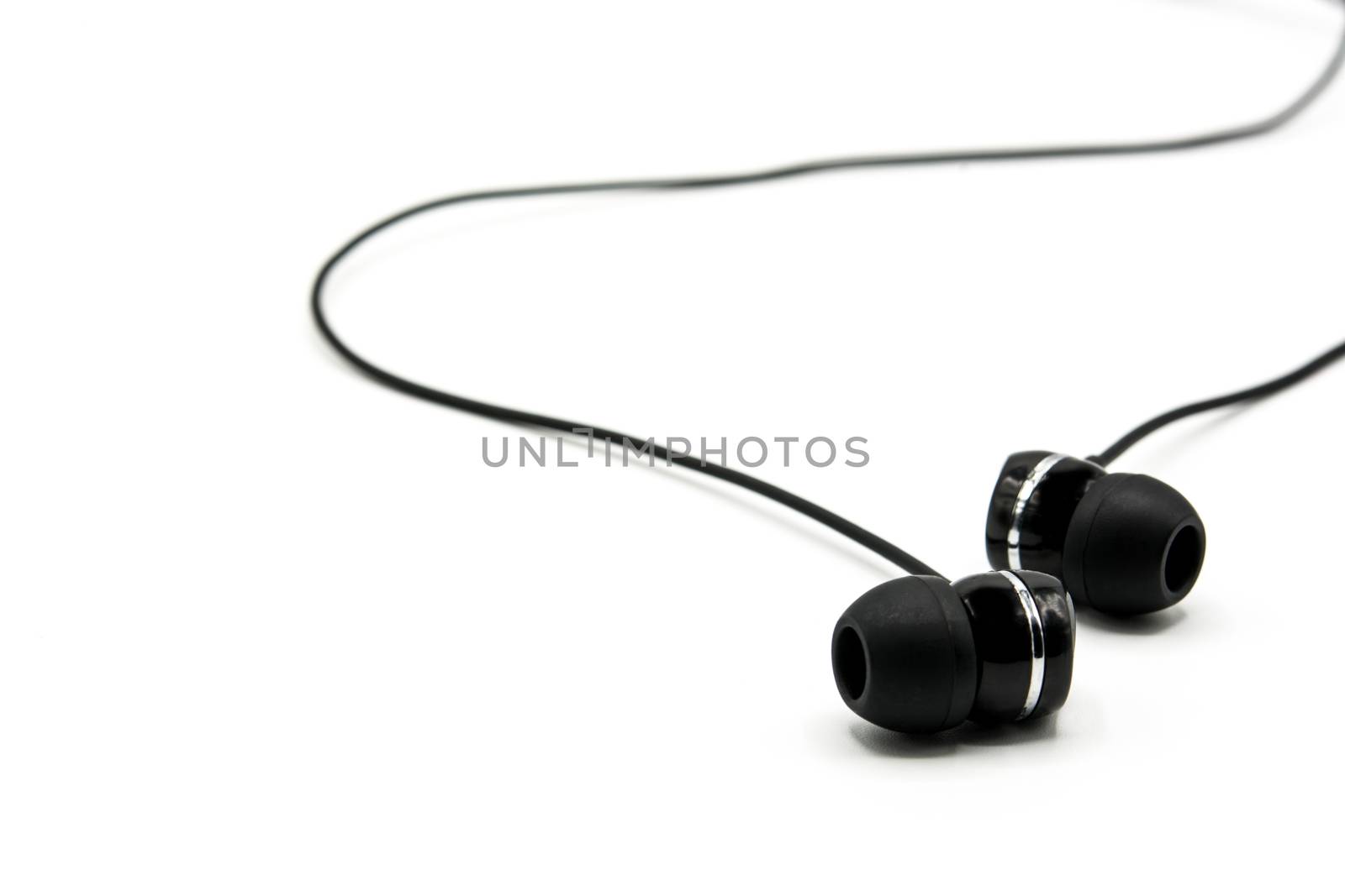 Black earphones  by chandlervid85