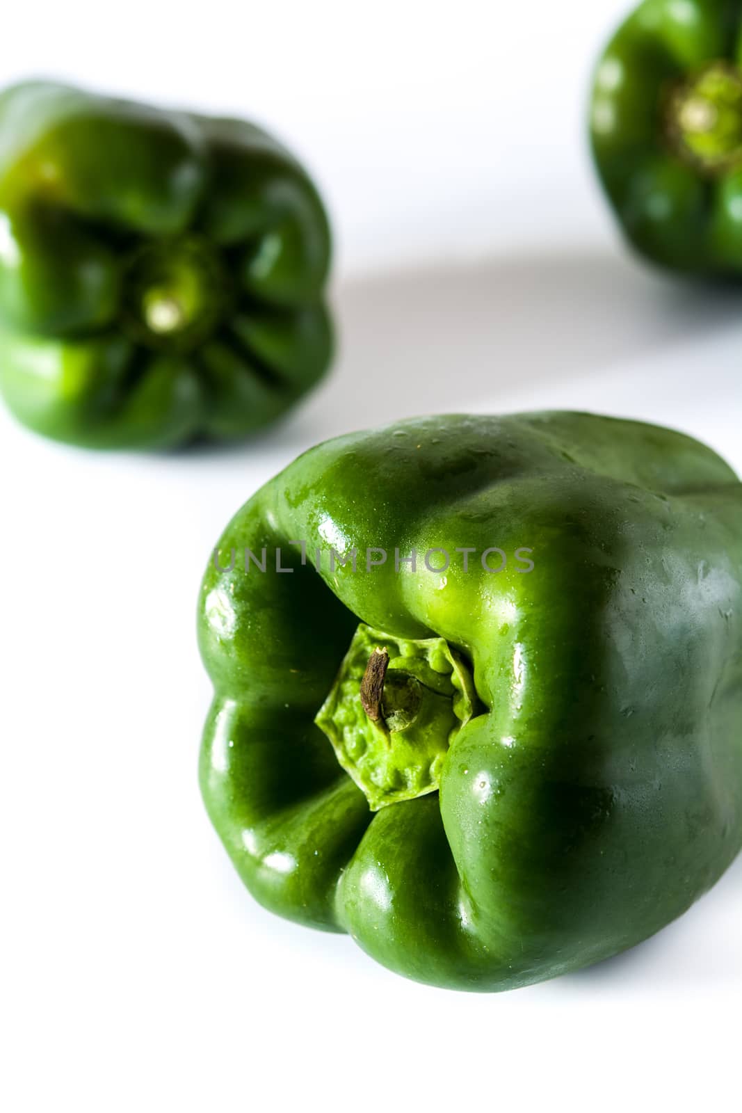 Fresh green peppers  by chandlervid85