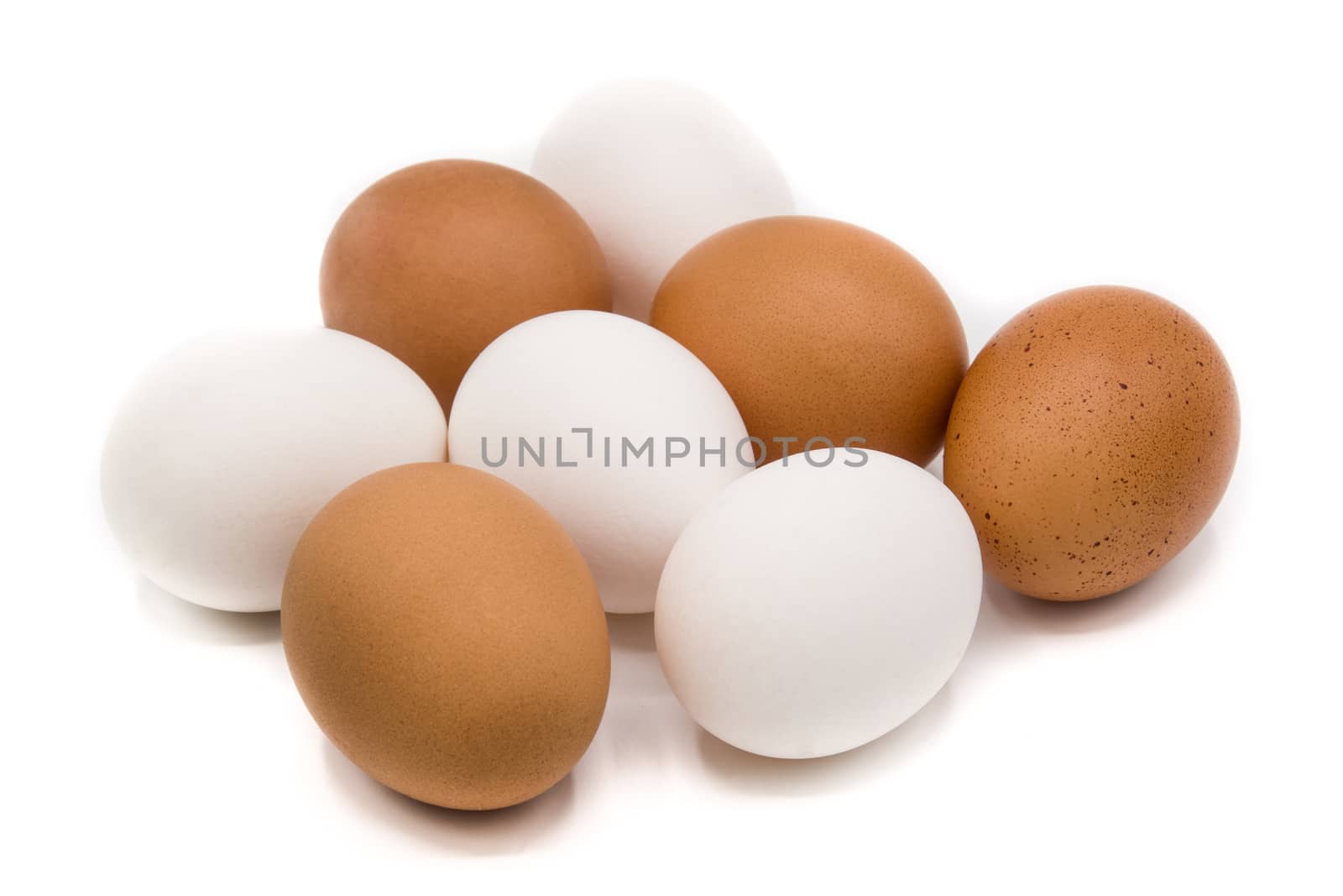 Brown and white eggs by chandlervid85
