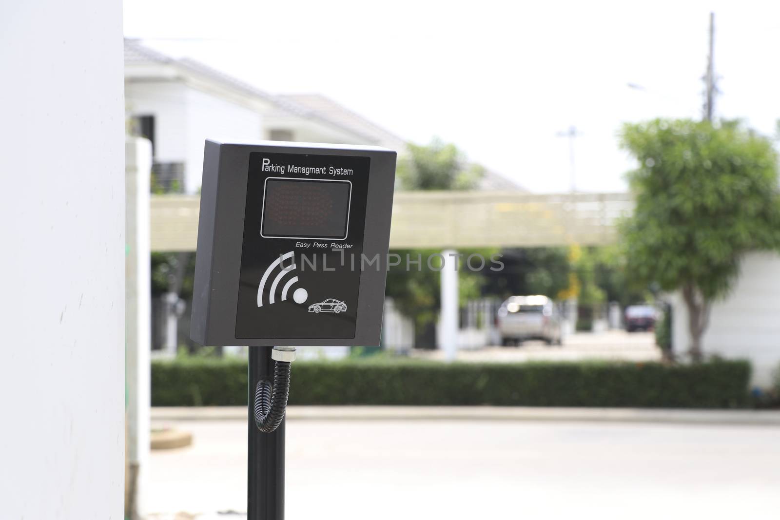 Access control of vehicles for entry and exit for safety and privacy. Automatic sensor system for entry and exit.