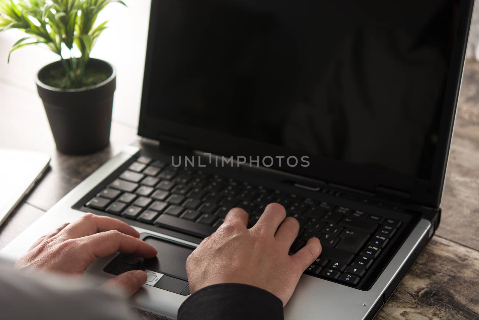 Man working at home by chandlervid85