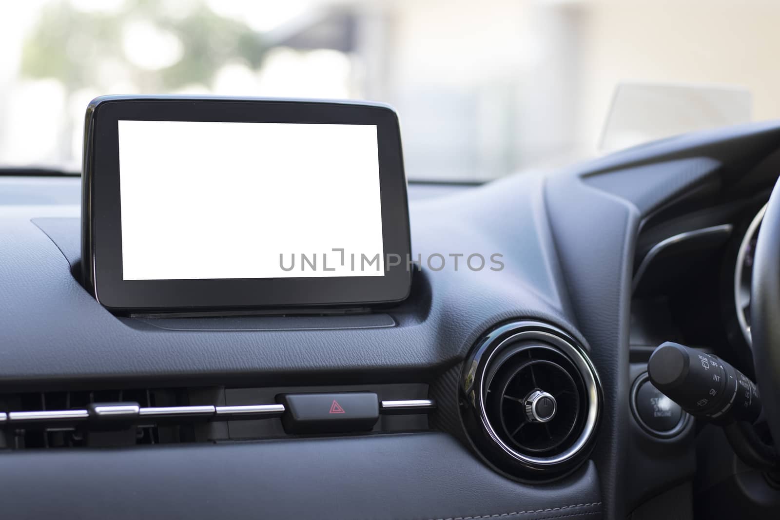 Touch screen monitor for using various applications such as entertainment,communications,navigation. Touch screen for operating various car applications.
