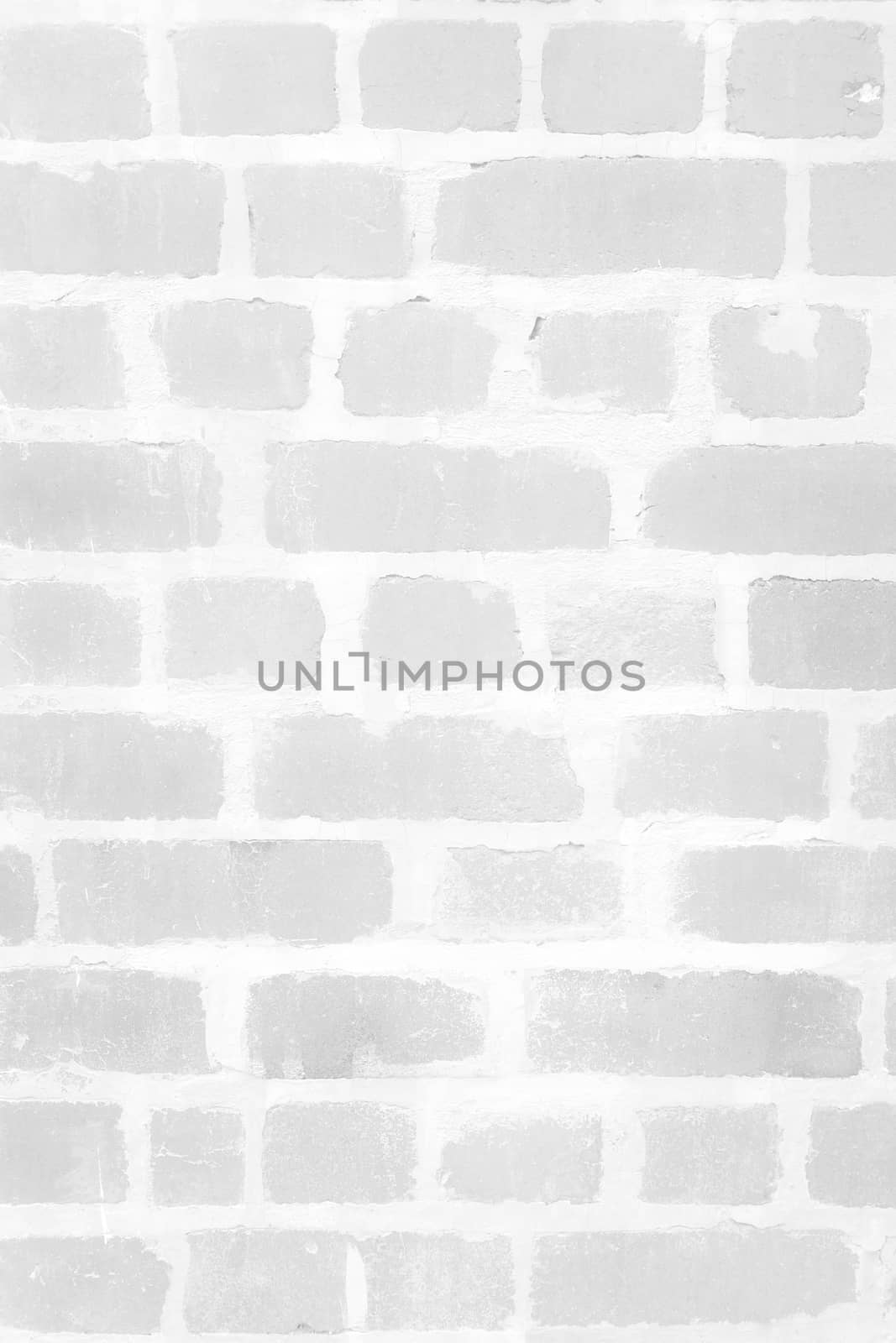 White Brick Wall in Vertical Background.