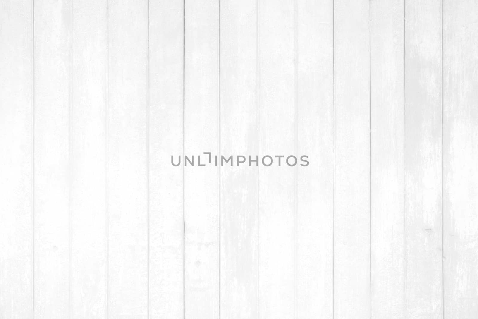 White Wood Fence Background.