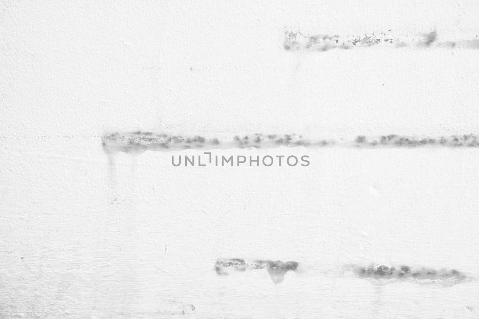 White Rusty Stain on Concrete Wall Background.