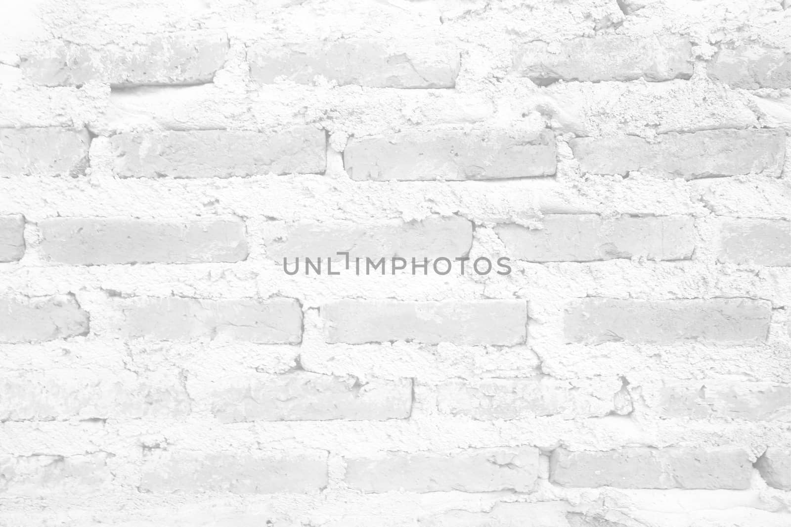 White Brick Wall Background.