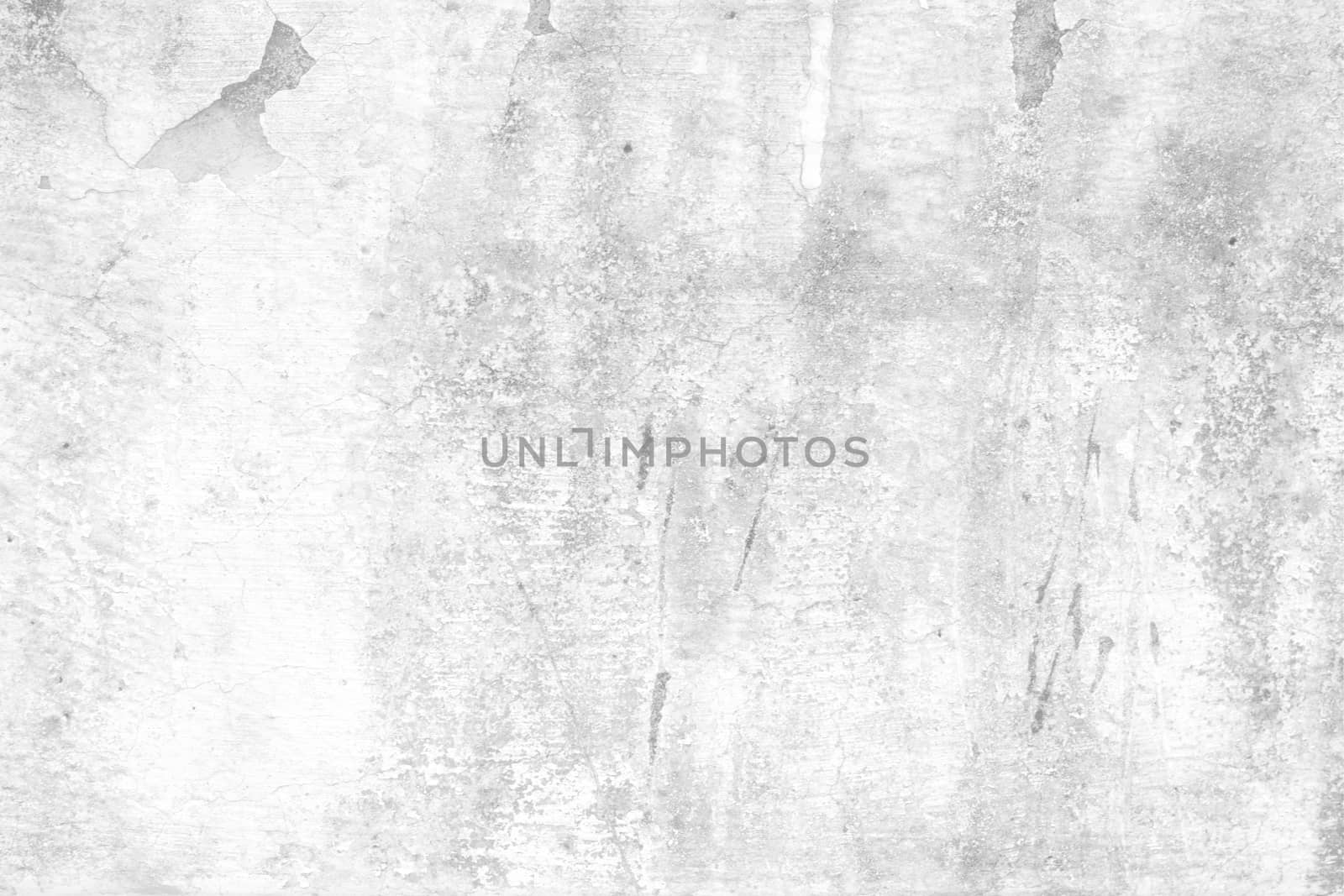 White Grunge Peeling Painted Concrete Wall Texture Background. by mesamong