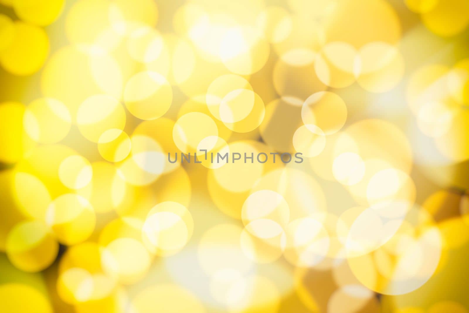 Abstract Yellow Bokeh Background. by mesamong