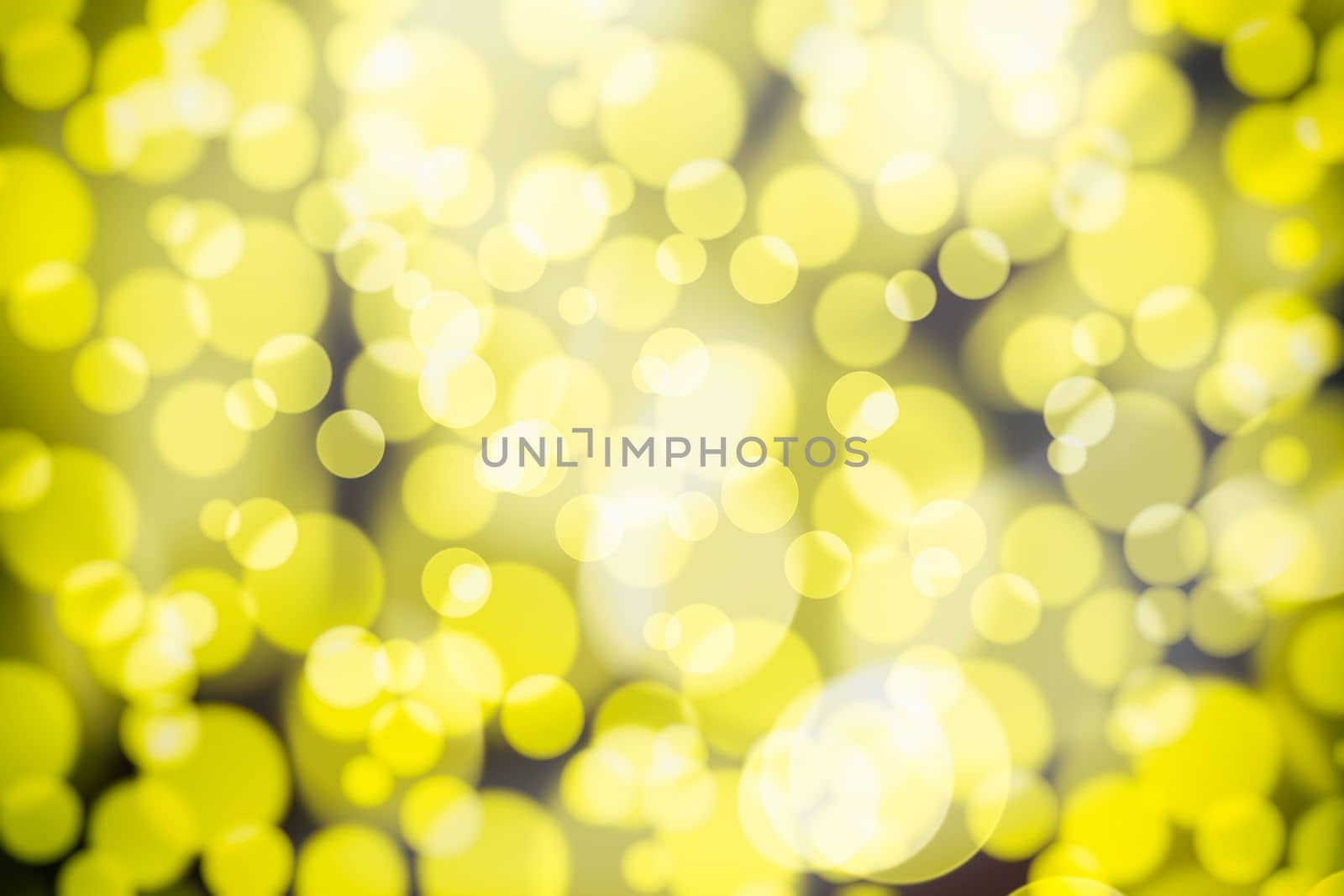 Abstract Yellow Bokeh Background. by mesamong