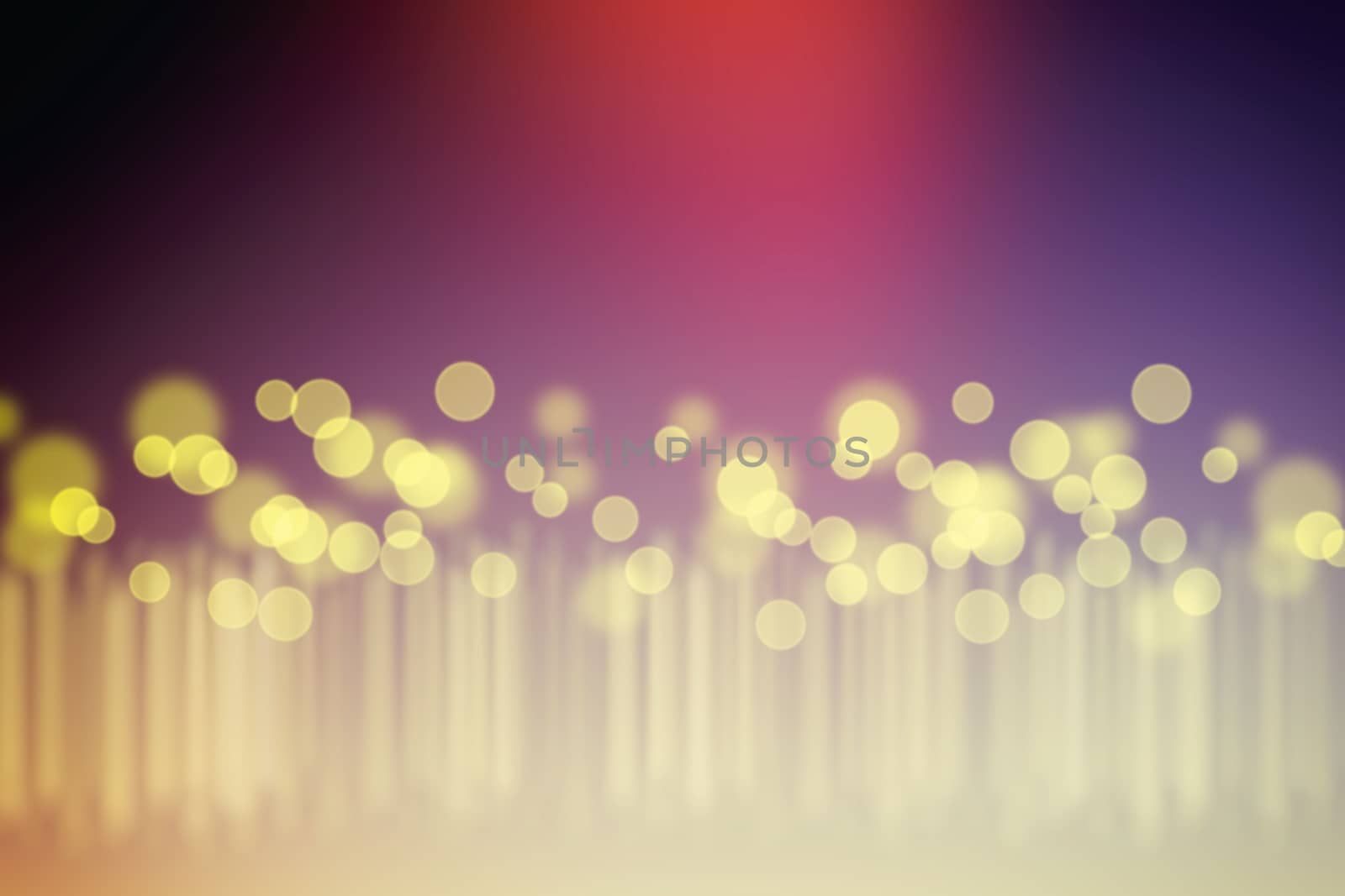Abstract Yellow Motion Bokeh Background.