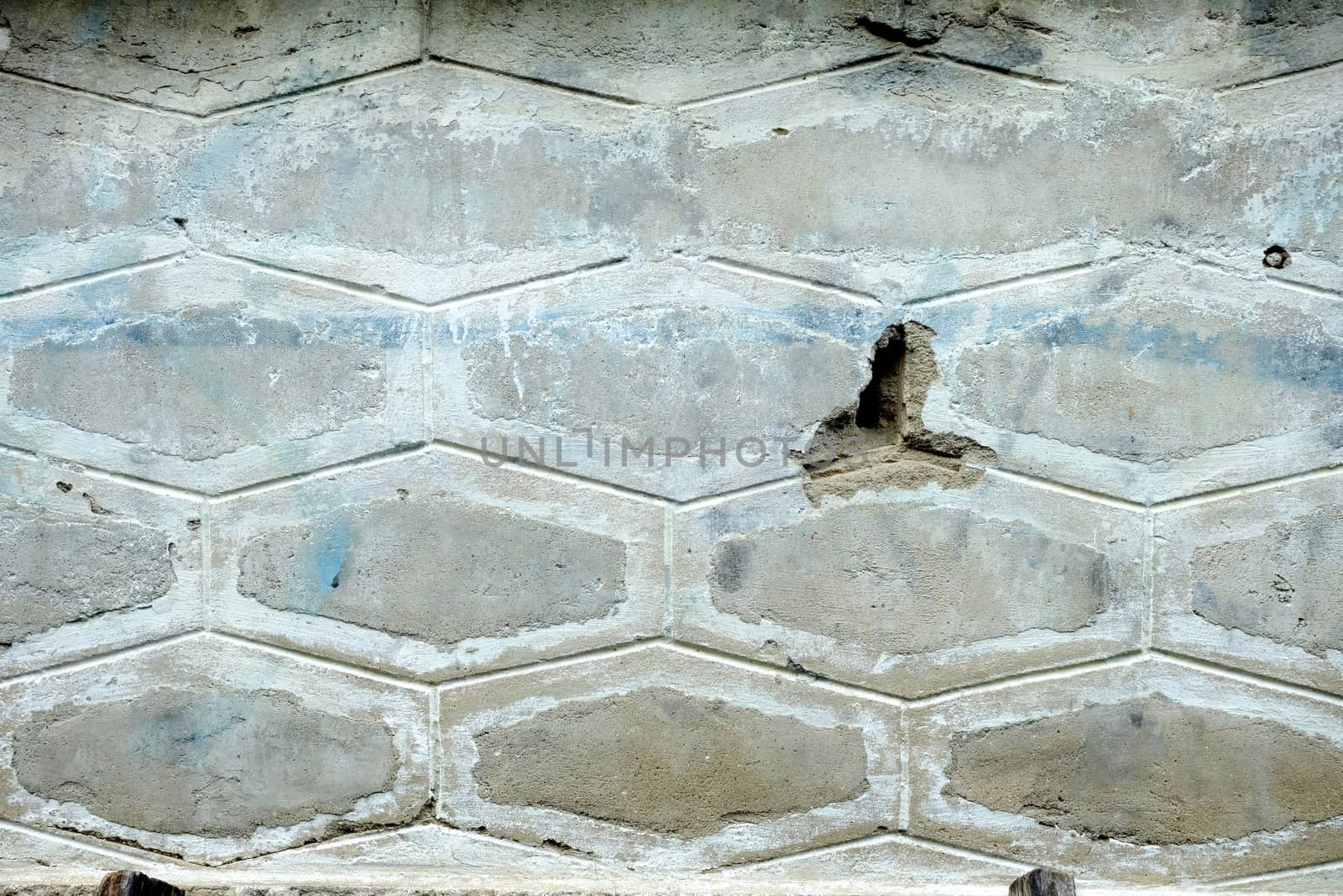Old Broken Concrete Wall Background.