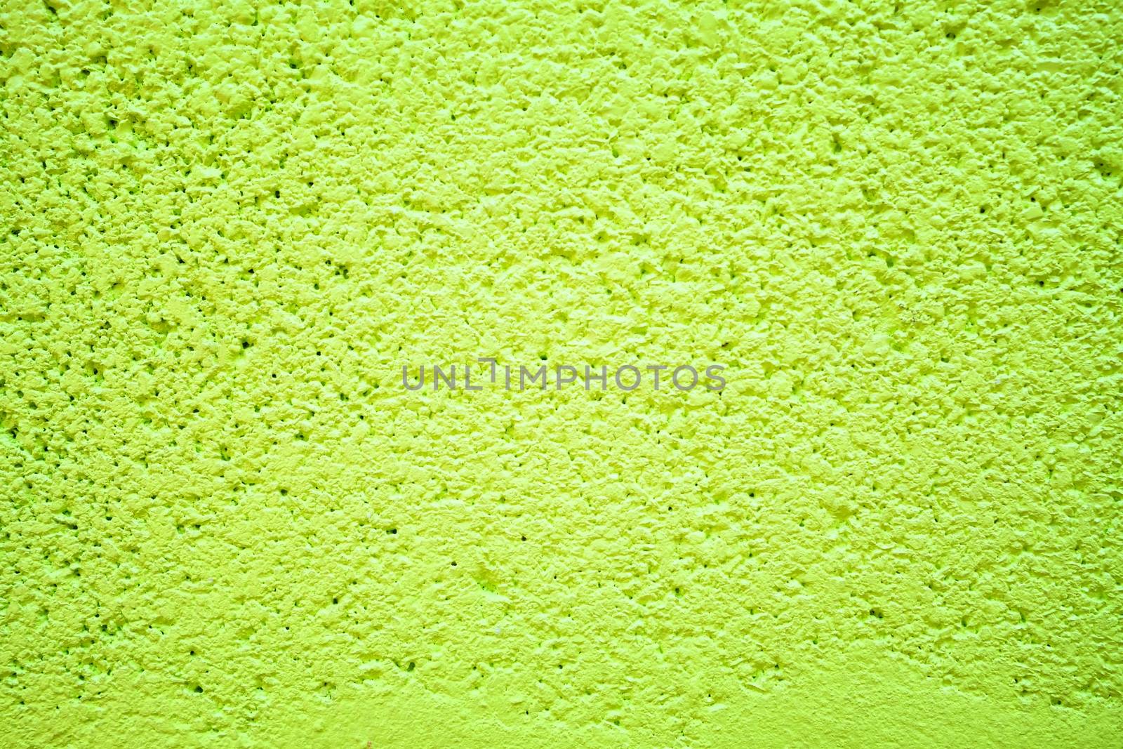Green Painting on Concrete Wall Texture Background.