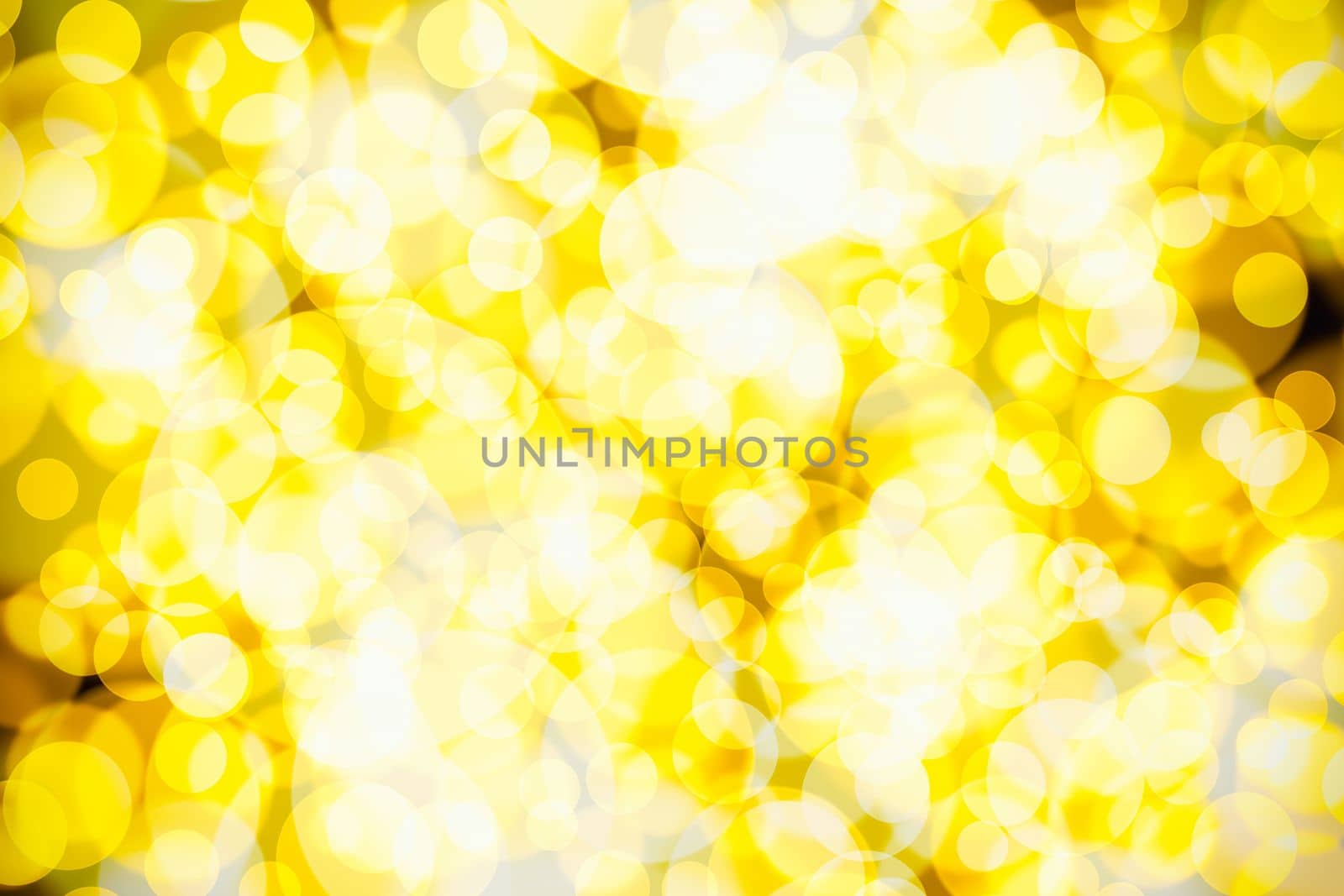 Abstract Yellow Bokeh Background.