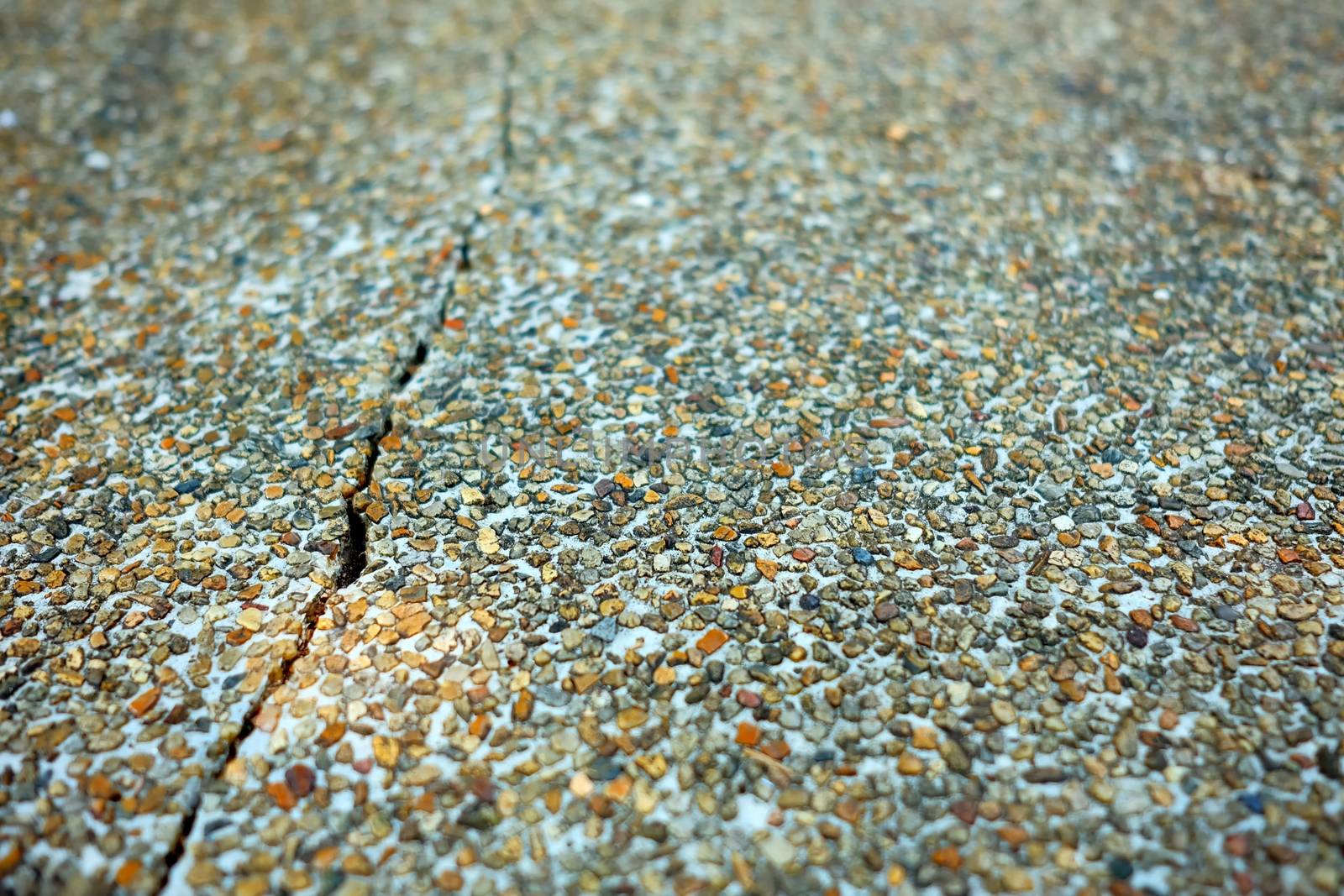 Closed-up Broken Ground. (Selective Focus)