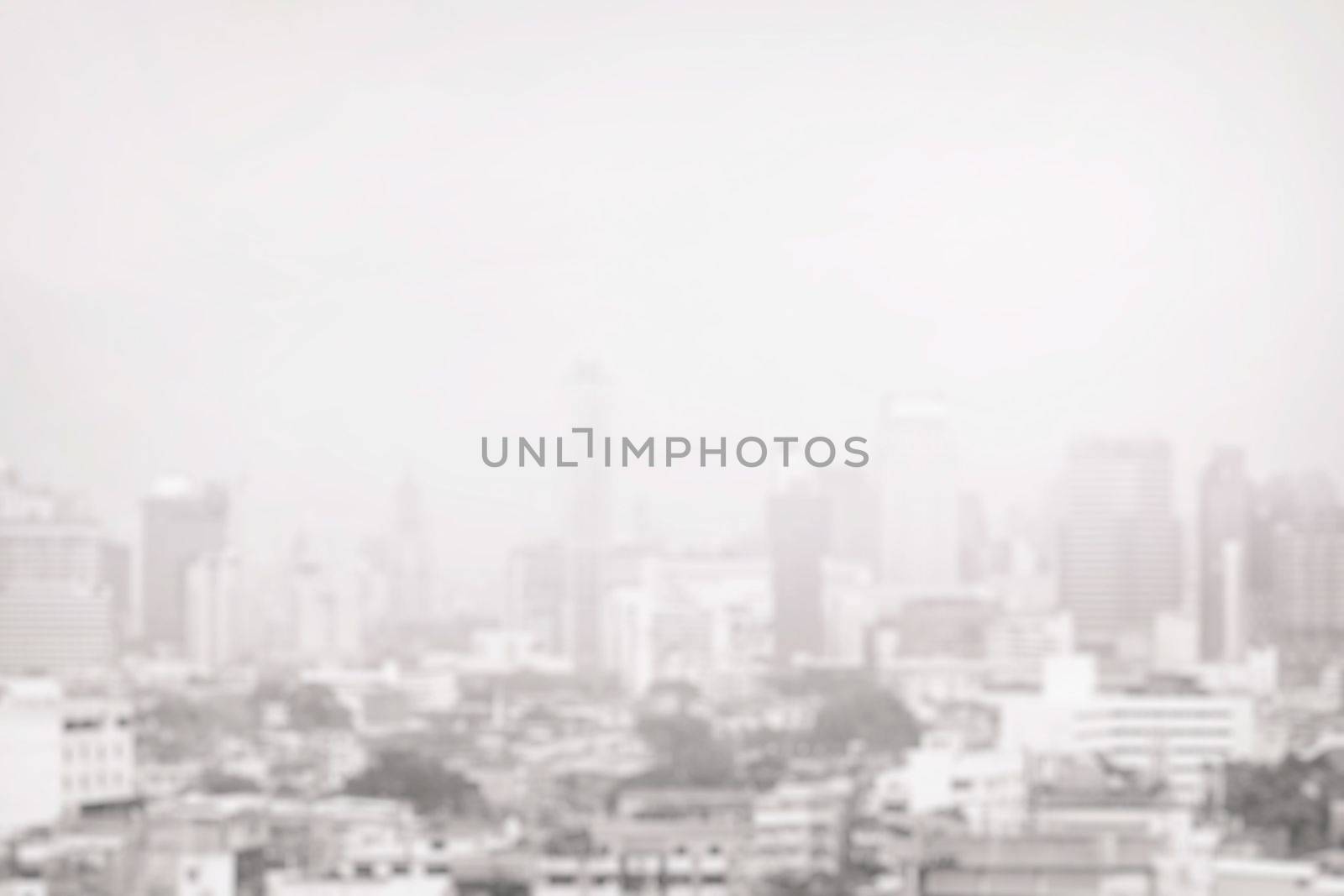 Blurred White Cityscape Background.