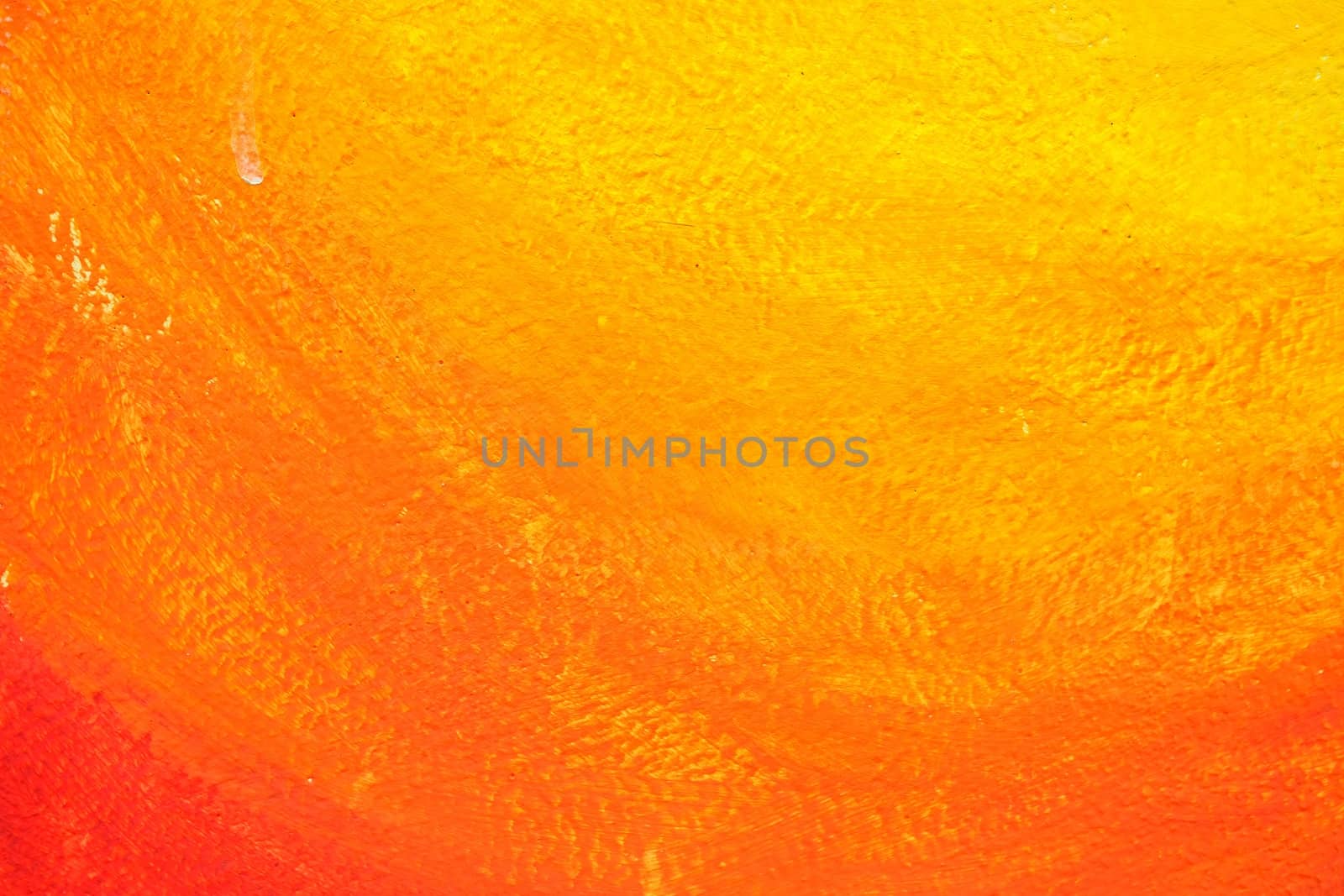Unfinished Orange Painting on Concrete Background. by mesamong
