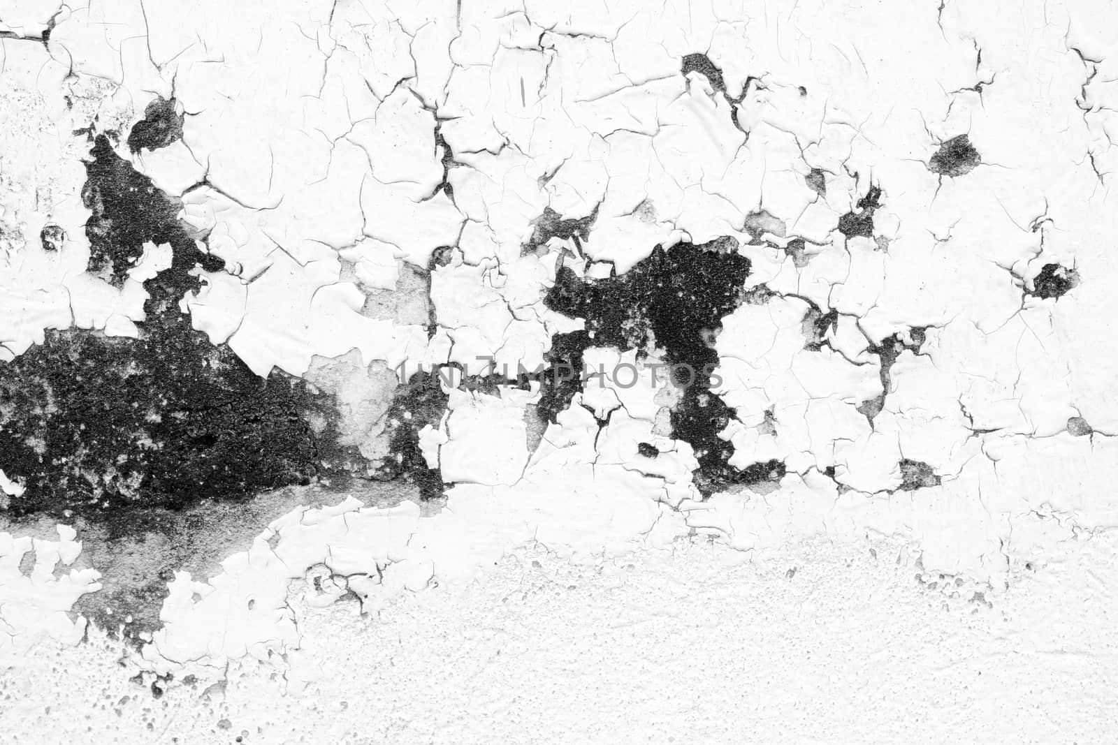 White Broken Concrete Wall Texture Background. by mesamong