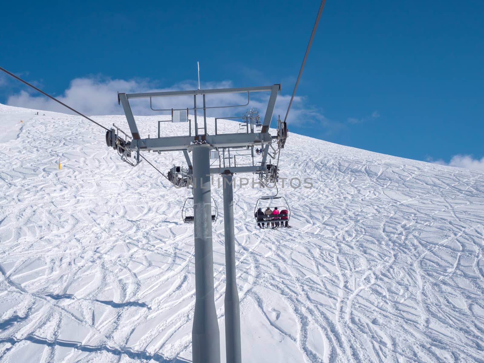 Ski lift on Parnassos ski resort by smoxx