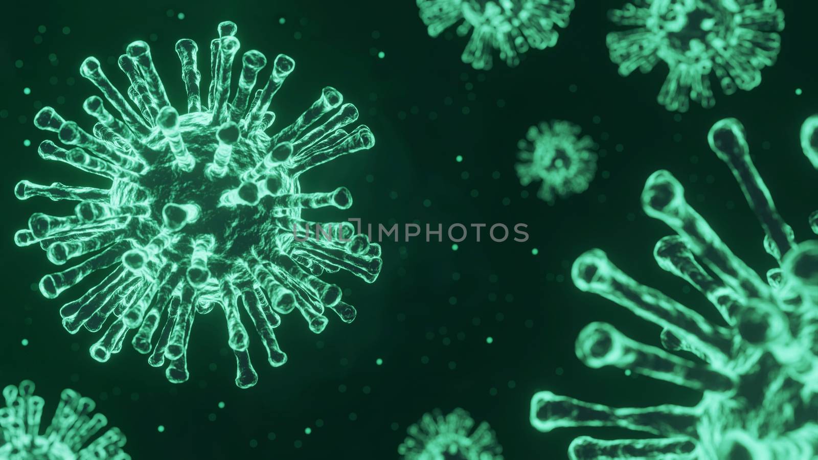 covid-19, coronavirus outbreak, virus floating in a cellular environment , coronaviruses influenza background, viral disease epidemic, 3D rendering of virus, organism illustration, virus seen micro