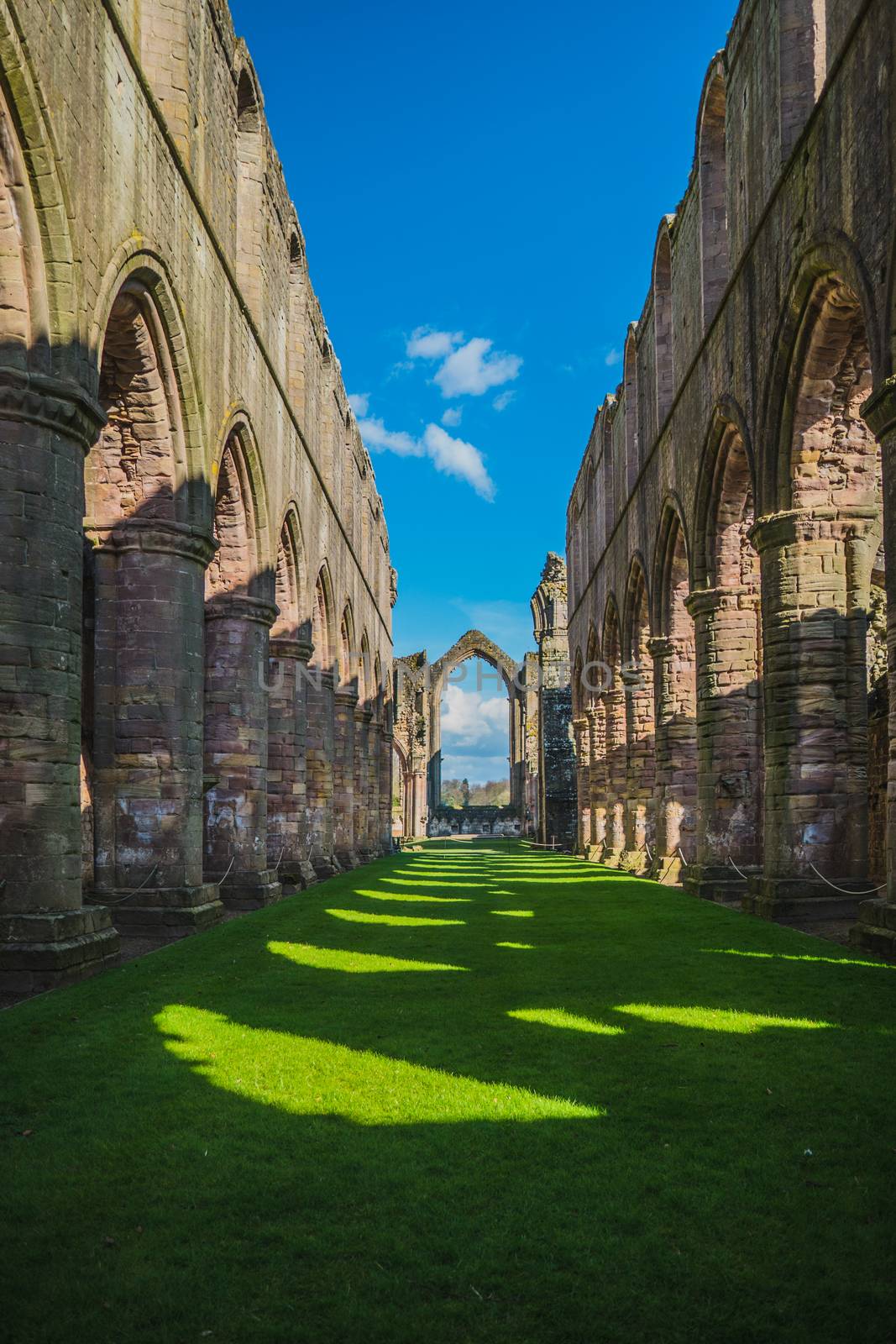 Fountains Abbey in Yorkshire