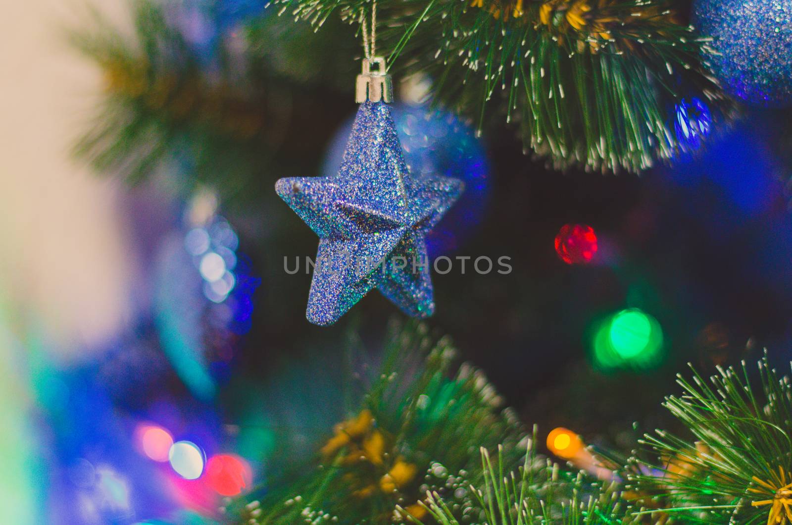 Blue star - Christmas tree toy