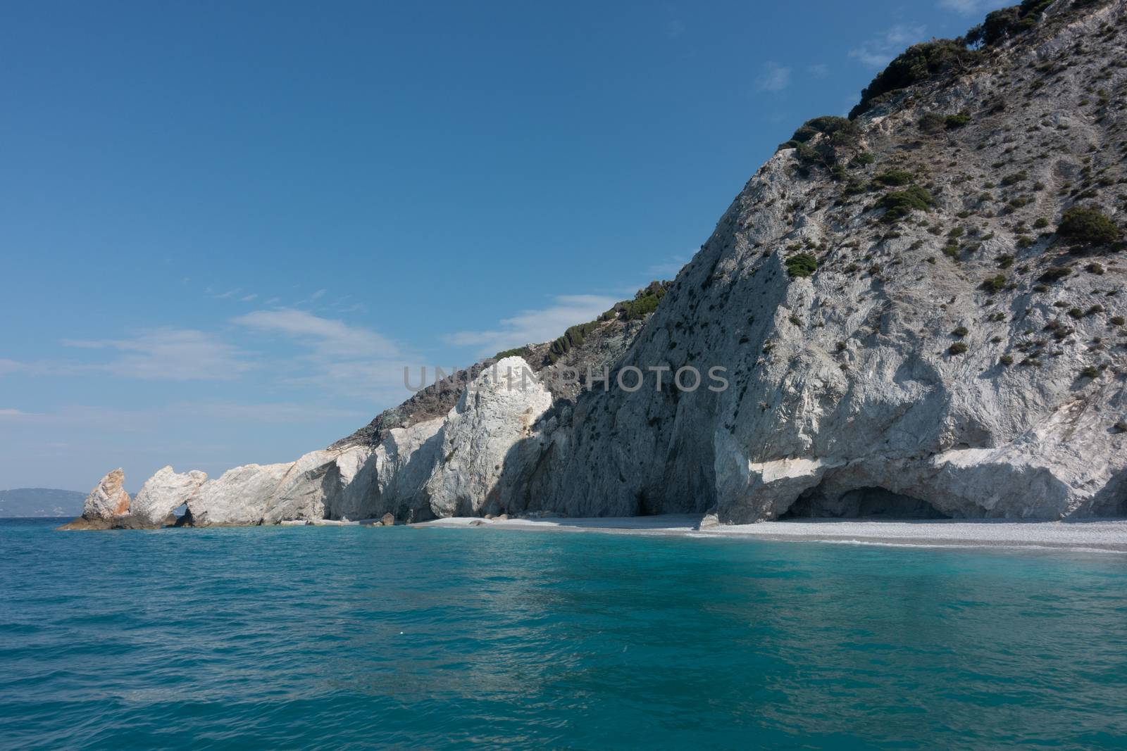 The beautiful Skiathos Coast in Greece