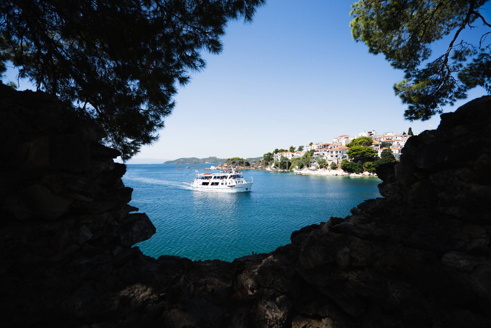 The beautiful Skiathos Coast in Greece