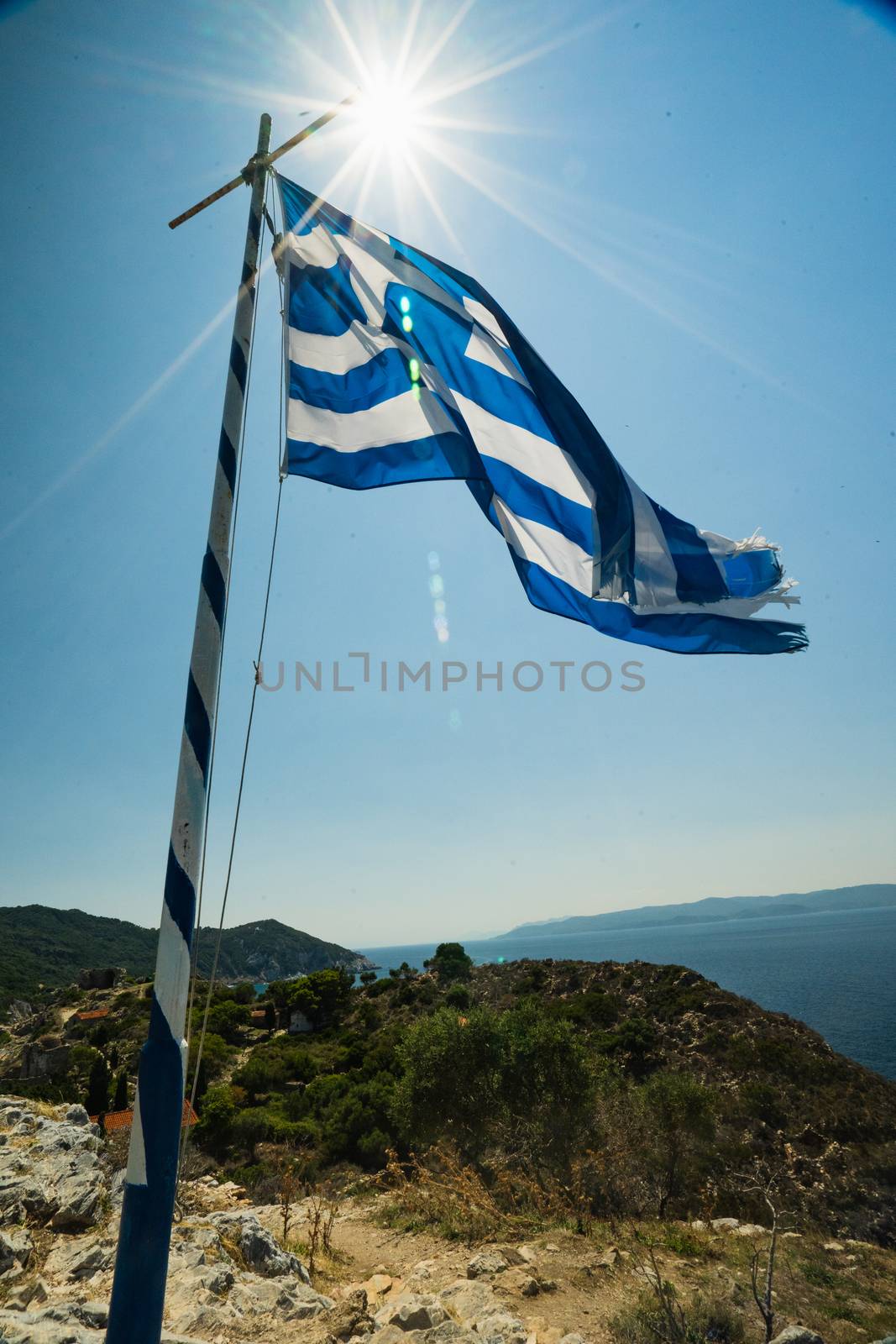 The Greek Flag by samULvisuals