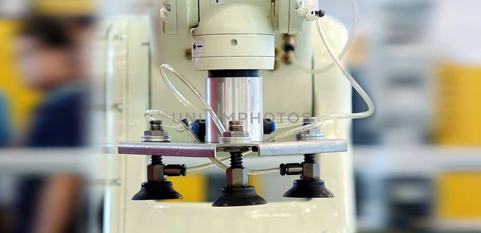 A high precision automated machine tool in operation
