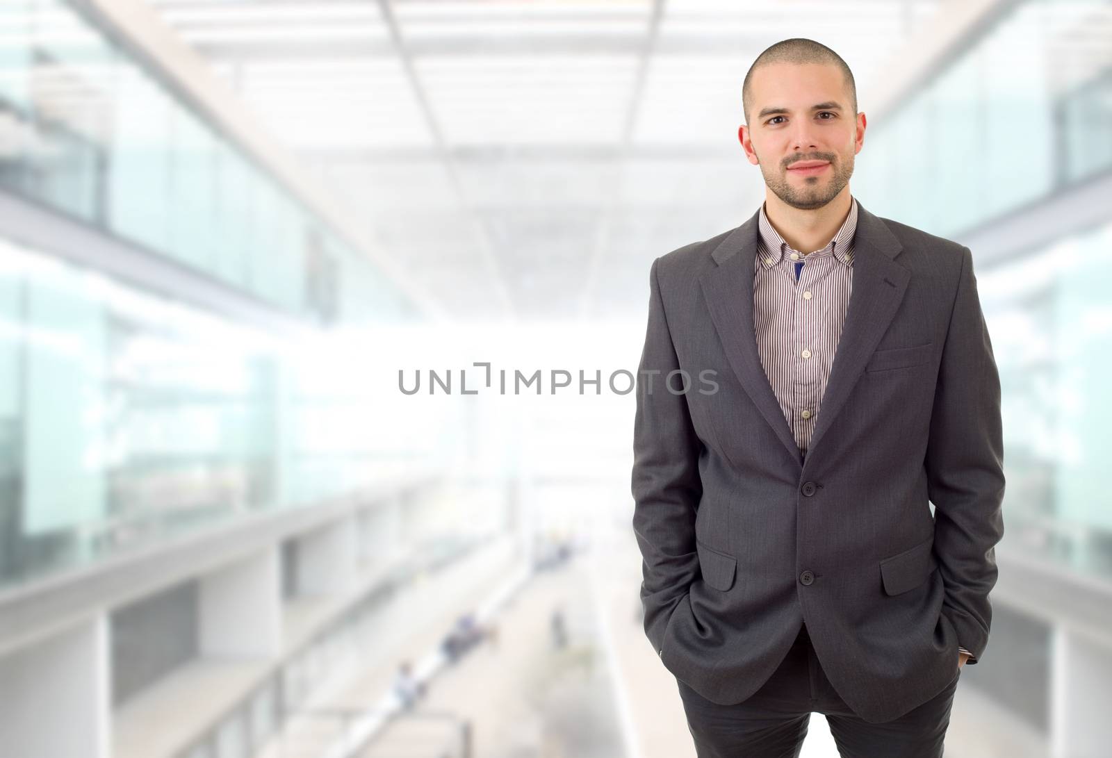 happy business man portrait at the office