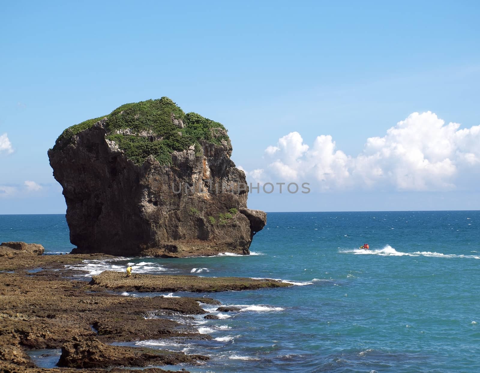 The Sailboat Rock off the coast of southern Taiwan
