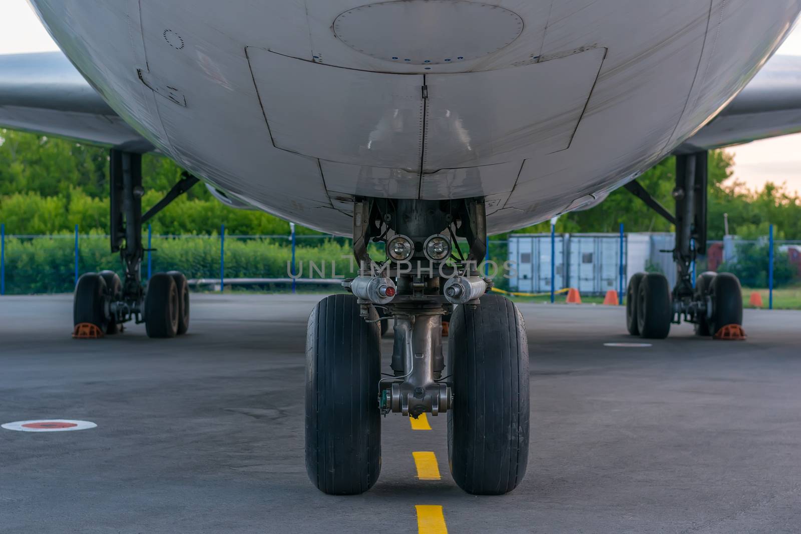 landing gear, wheels and bottom of the aircraft by jk3030