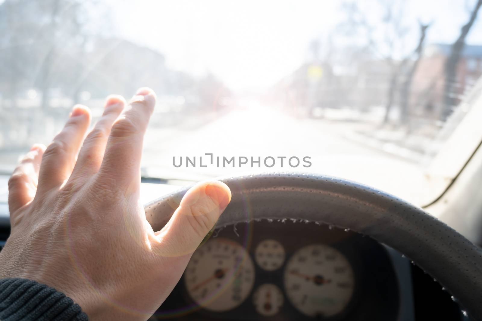The hand of the driver of the car by jk3030