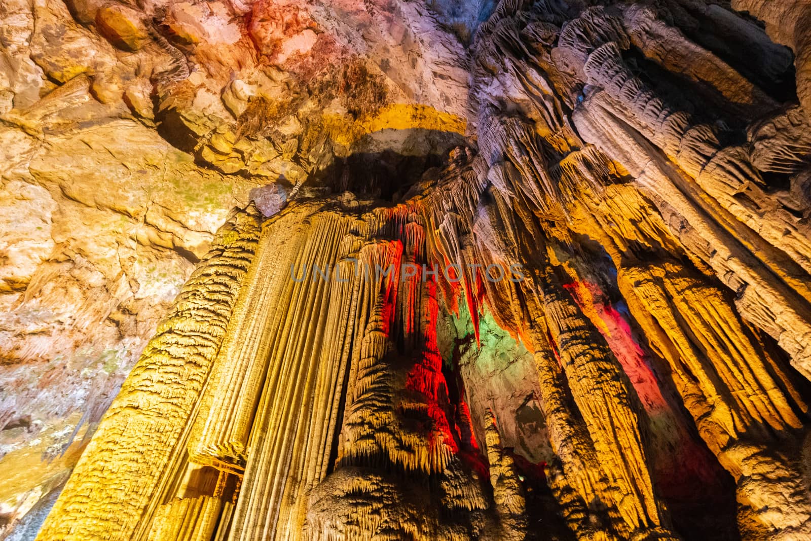 Furong Cave in Wulong Karst National Geology Park, Chongqing, China. by phanthit