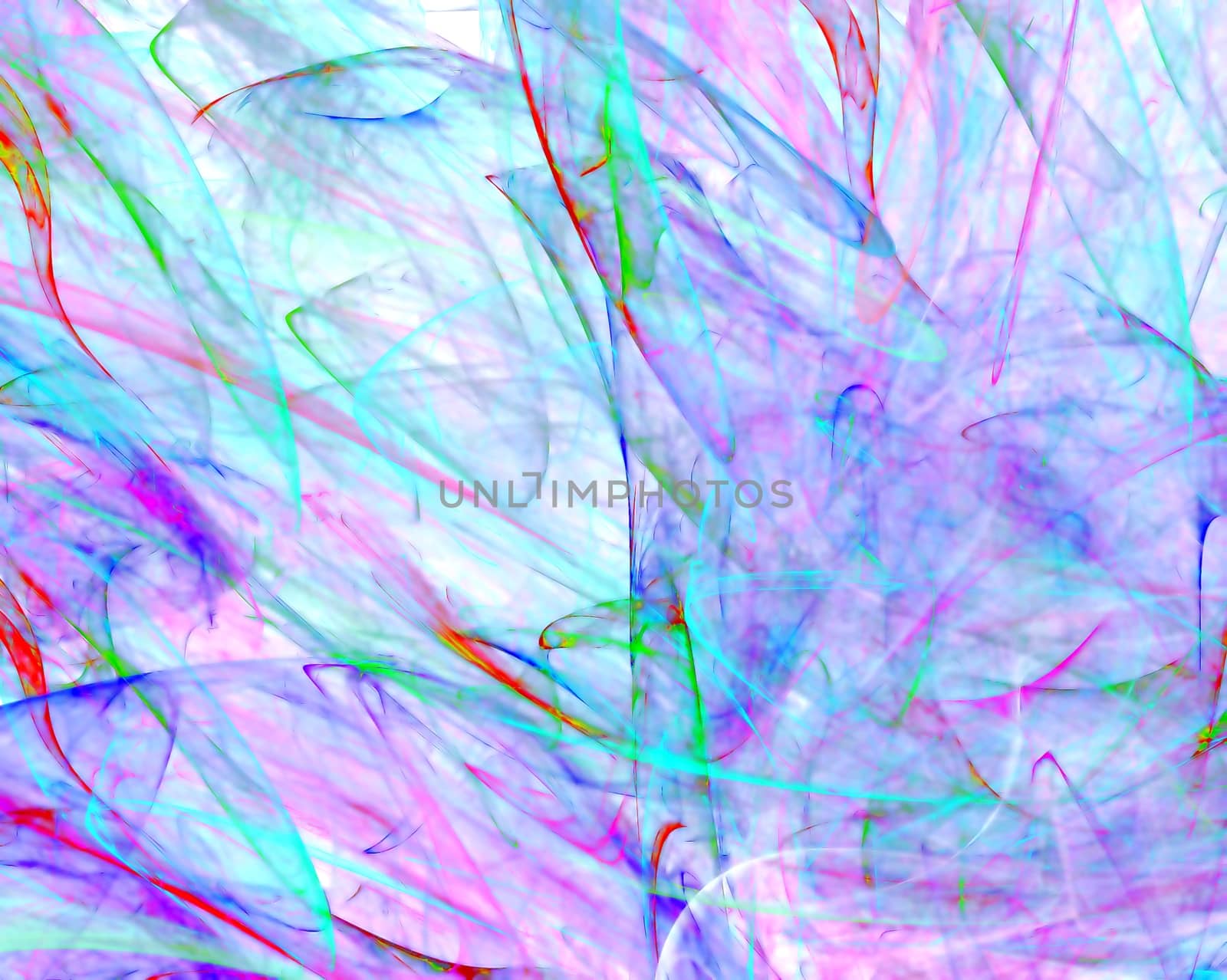 Random transparent colors and gradients give the illusion of an underwater scene
