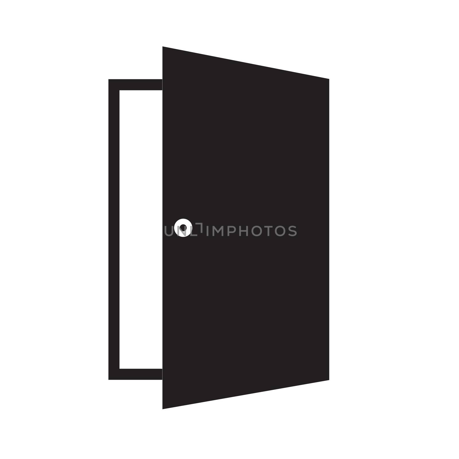 door icon on white background. door sign. flat style. door icon for your web site design, logo, app, UI.