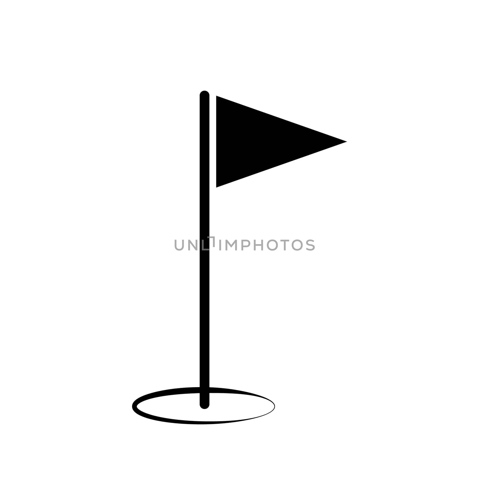 golf flag icon on white background. flat style. golf flag icon f by suthee