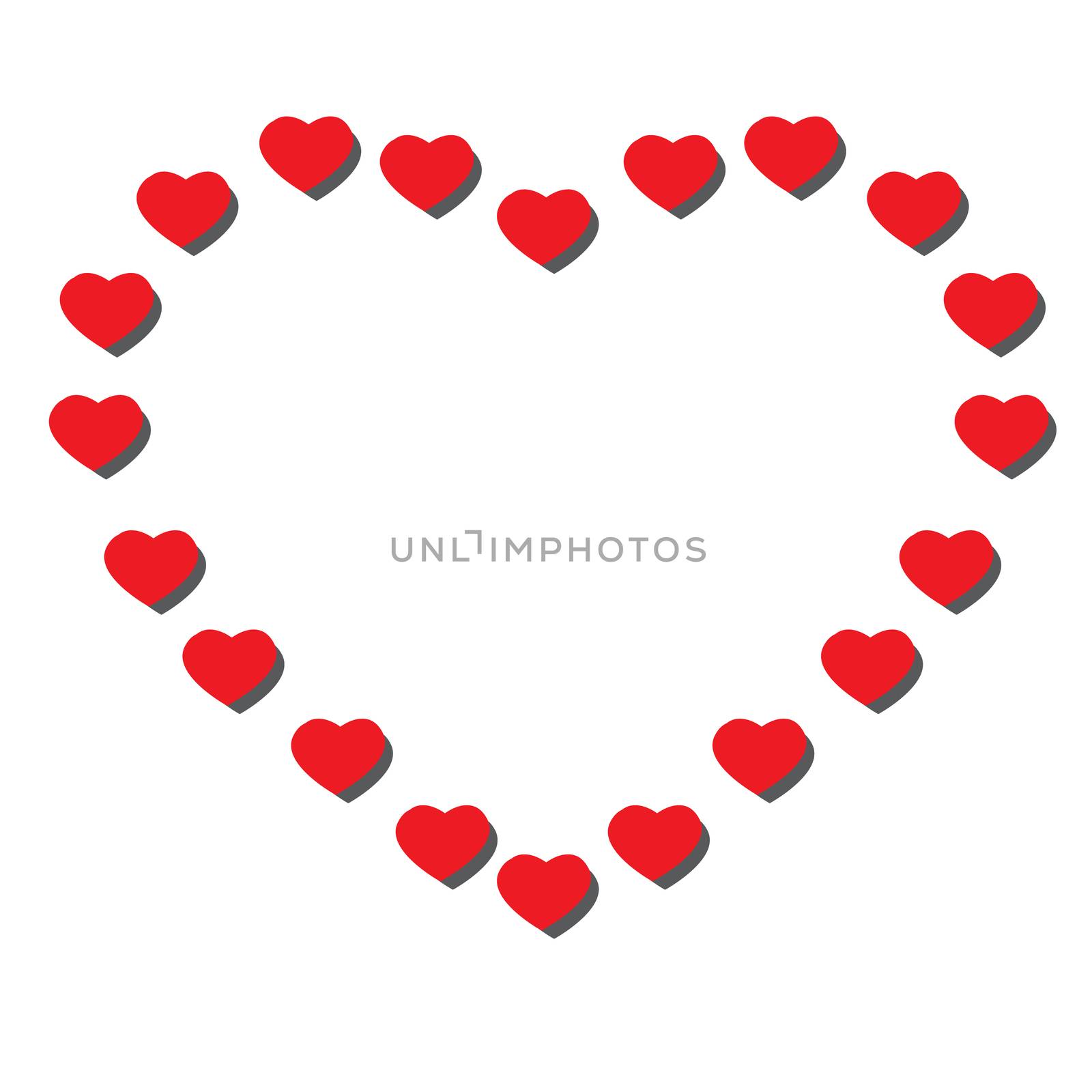 heart icon on white background. flat style. Valentine heart icon for your web site design, logo, app, UI. heart  symbol. Valentine heart sign. 

