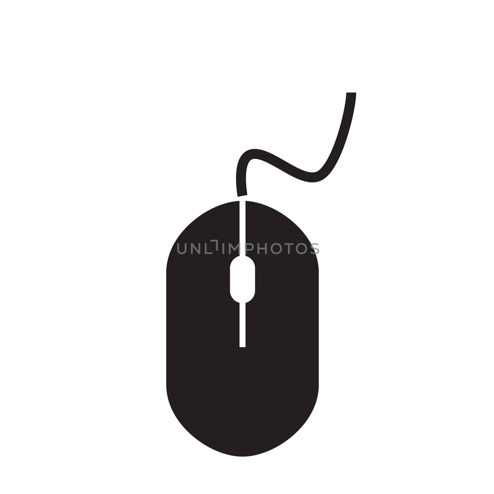 mouse icon on white background. flat style. mouse icon for your web site design, logo, app, UI. mouse sign.