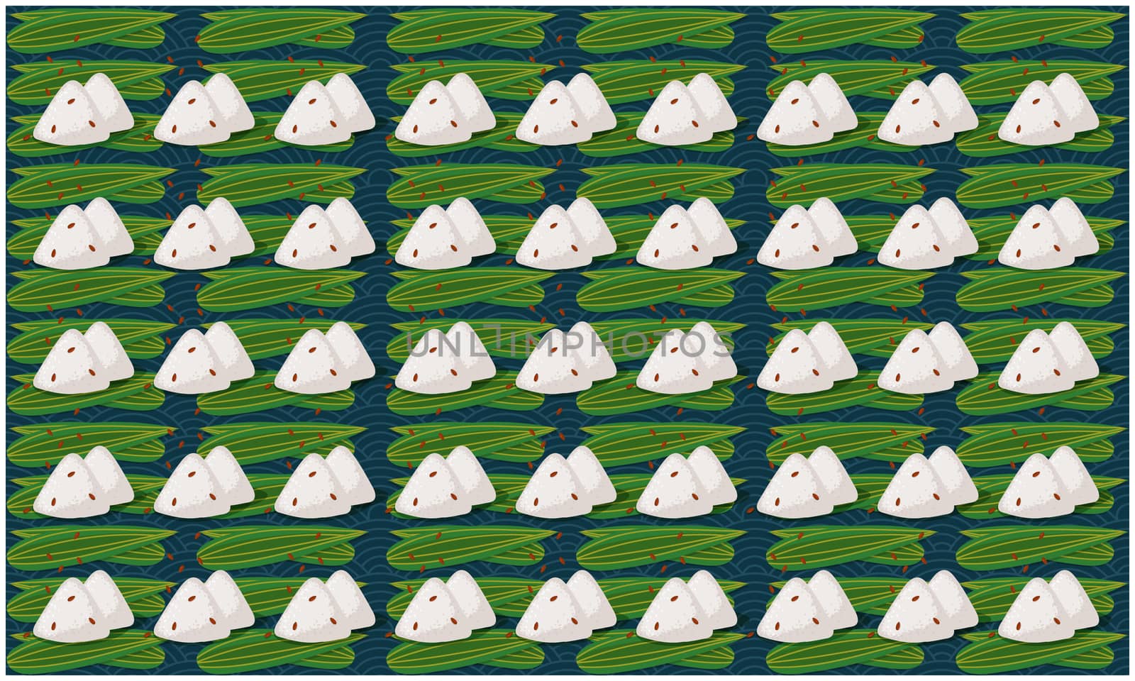 digital textile design of art on leaves